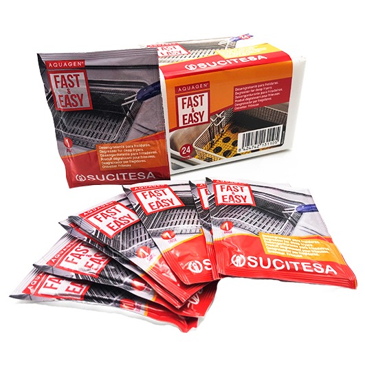 Desengrasante Freidoras Aquagen fast & easy 24 Sobres - SUCITESA 2