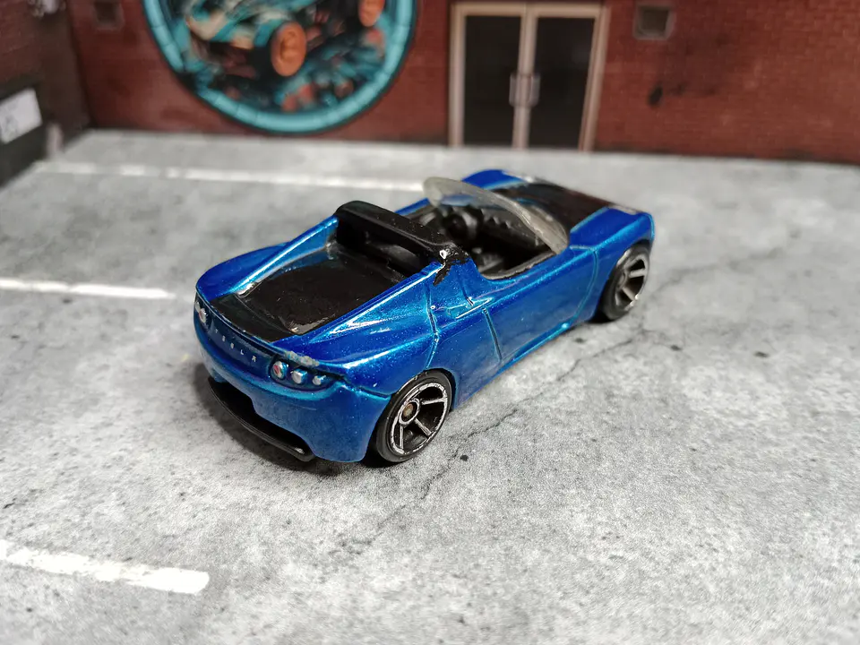 Tesla Roadster '08 Speed Machines Hot Wheels Mattel 2013 2
