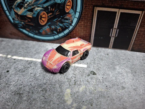 Ford GT40 Micro Machines Hasbro 2001 (Brilla en oscuridad)