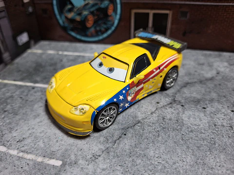 Jeff Corvette Cars 1/55 Disney Pixar Mattel