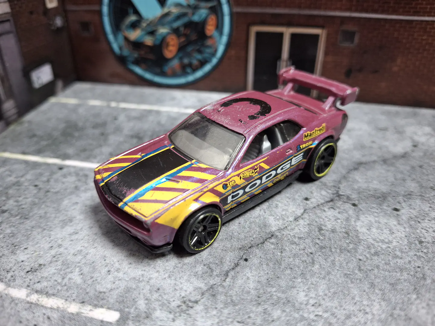 Dodge Challenger Drift Car Hot Wheels 2016 HW Speed Graphics Mattel 1