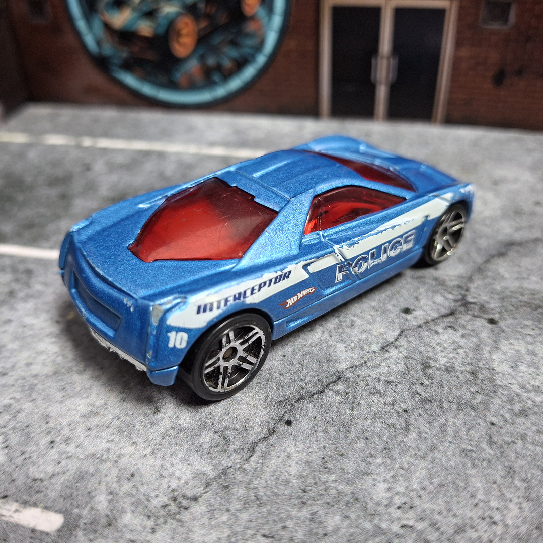 Cadillac Cien Concept Hot Wheels 2010 Police Pursuit Mattel 2