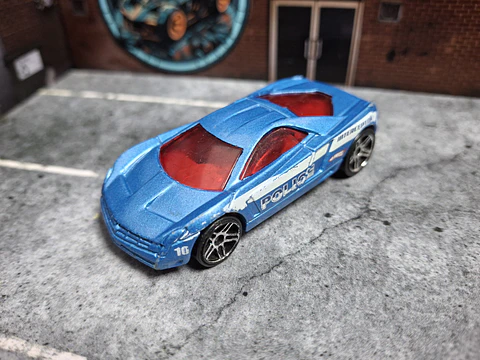 Cadillac Cien Concept Hot Wheels 2010 Police Pursuit Mattel