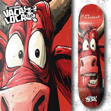 Tabla skate Vaca Loca Skateboards Cow Machine 3