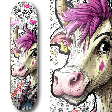 Tabla skate Vaca Loca Skateboards Lady Cow 2
