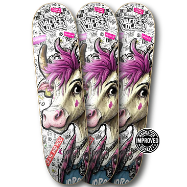 Tabla skate Vaca Loca Skateboards Lady Cow 3