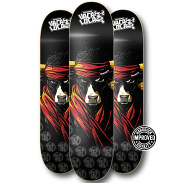 Tabla skate Vaca Loca Skateboards Samuray Cow 3