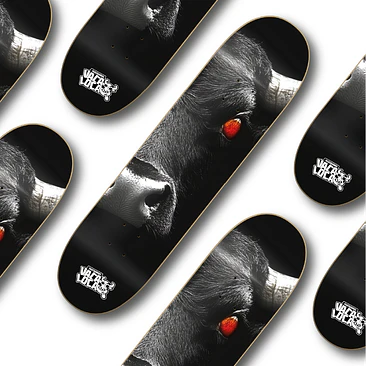 Tabla skate Vaca Loca Skateboards Black Bull 4