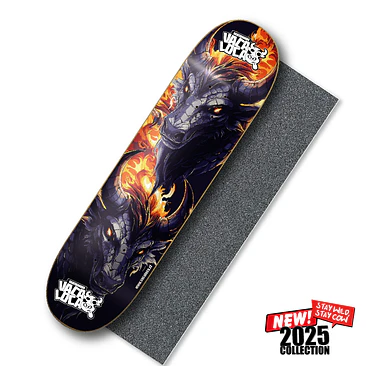 Promoción: Tabla Skate Cow Dragon + Lija Eat Sneaker 3