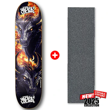 Promoción: Tabla Skate Cow Dragon + Lija Eat Sneaker 2
