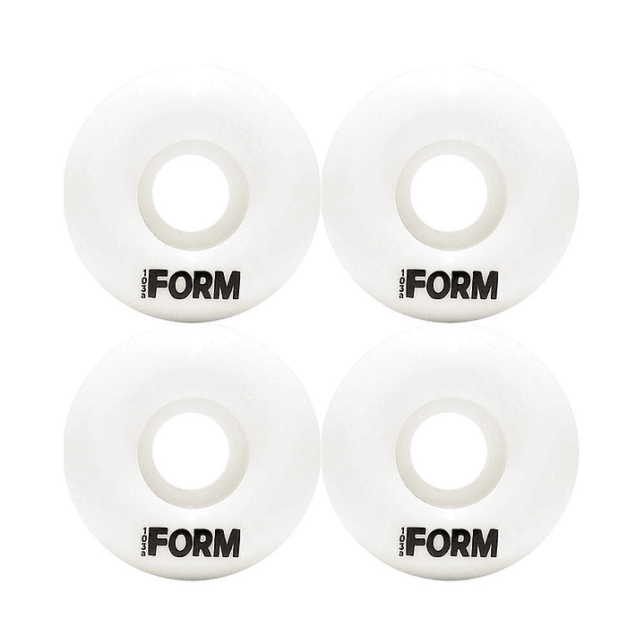 Ruedas Form WHITE / Blanco 54mm 103A SPF – Pack de 4 (Blancas) 2