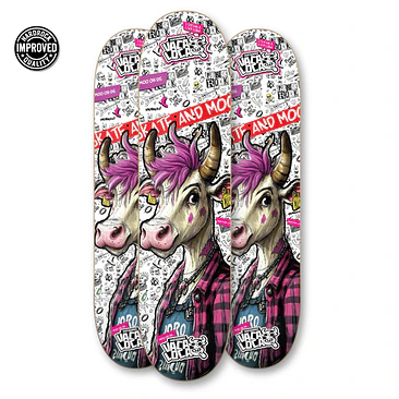 Tabla skate Vaca Loca Skateboards Lady Cow 4