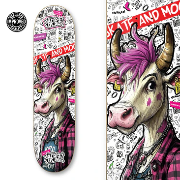 Tabla skate Vaca Loca Skateboards Lady Cow 5