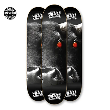 Tabla skate Vaca Loca Skateboards Black Bull 5