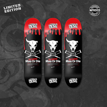 Tabla de skate Moo Or Die Vaca Loca Skateboards 1