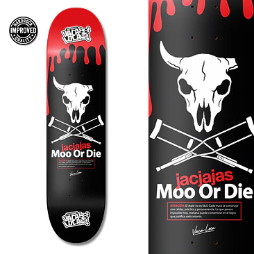 Tabla de skate Moo Or Die Vaca Loca Skateboards 2