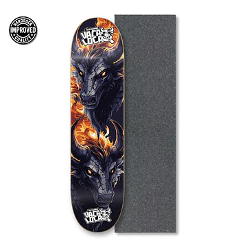 Promoción: Tabla Skate Cow Dragon + Lija Eat Sneaker 1