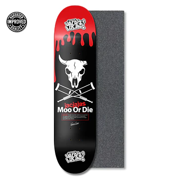 Promoción: Tabla Skate Jacjajas Moo Or Die Vaca Loca Skateboards + Lija Eat Sneaker 1