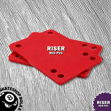 Risers RED Skate 1/8 Antivibradores De PVC 1