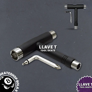 Llave T Tool de Skate - Negra 1