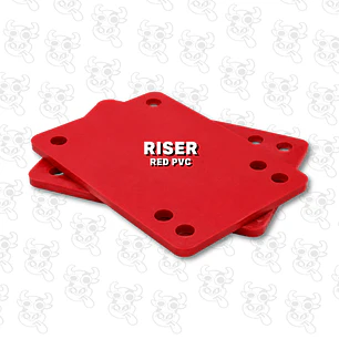 Risers RED Skate 1/8 Antivibradores rojos de PVC