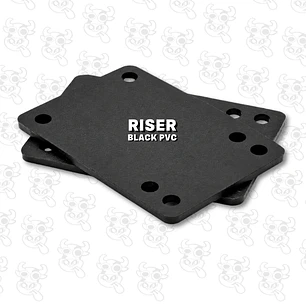 Risers Skate 1/8 Antivibradores blanck de PVC