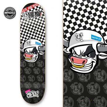 Tabla Skate Cow Rider de Vaca Loca Skateboards 3