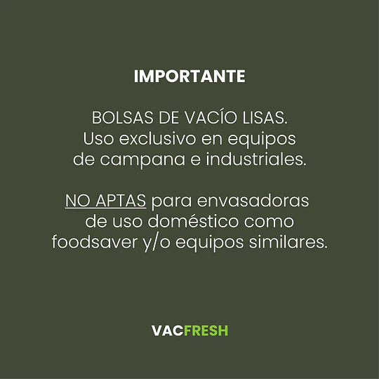 Bolsa de Vacío 30 x 45 CM x 90 MIC-  (Valor 100 Uds) - Image 5