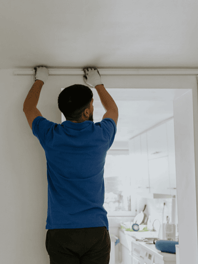 Instalación de Soporte y tubo para cortina