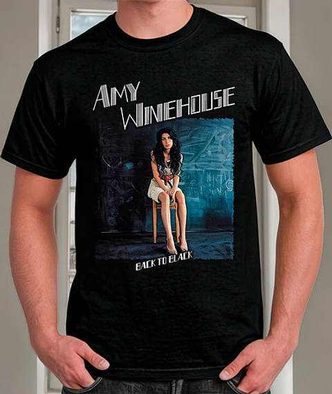 Polera Amy Winehouse - Ver 01 - Back To Black