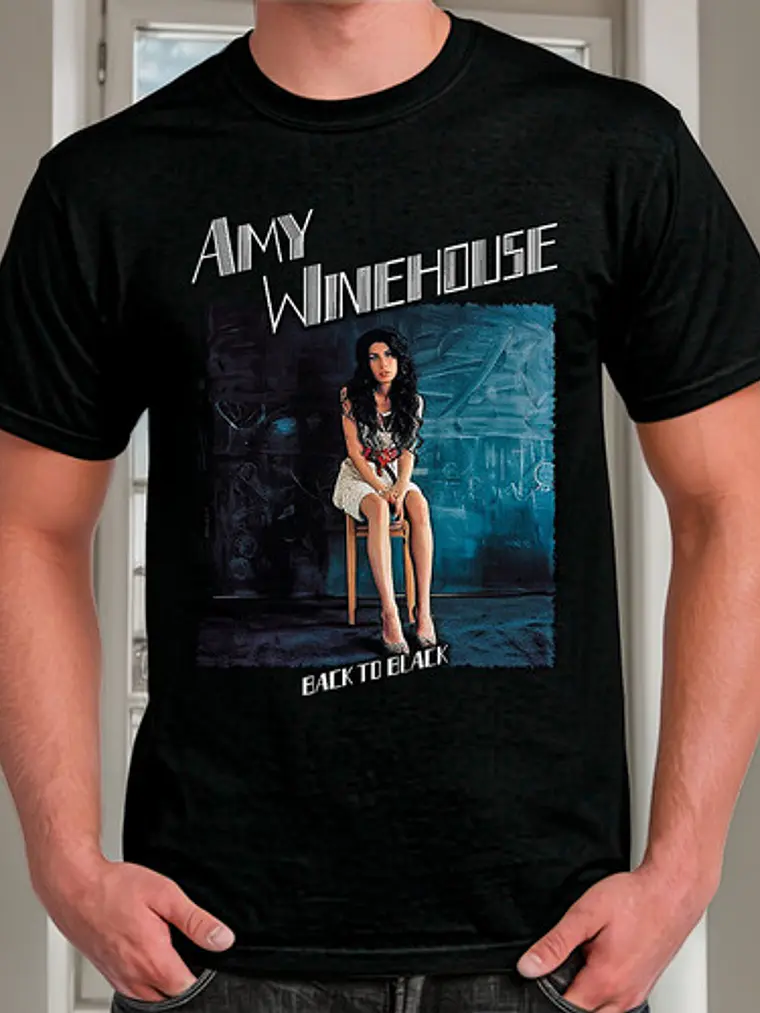 Polera Amy Winehouse - Ver 01 - Back To Black 1