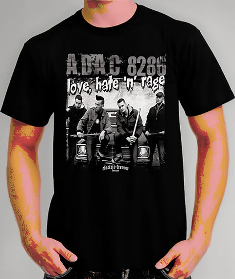 Polera A.d.a.c. 8286 - Ver 01 - Love, Hate 'n' Rage