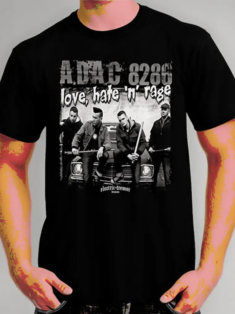 Polera A.d.a.c. 8286 - Ver 01 - Love, Hate 'n' Rage 1