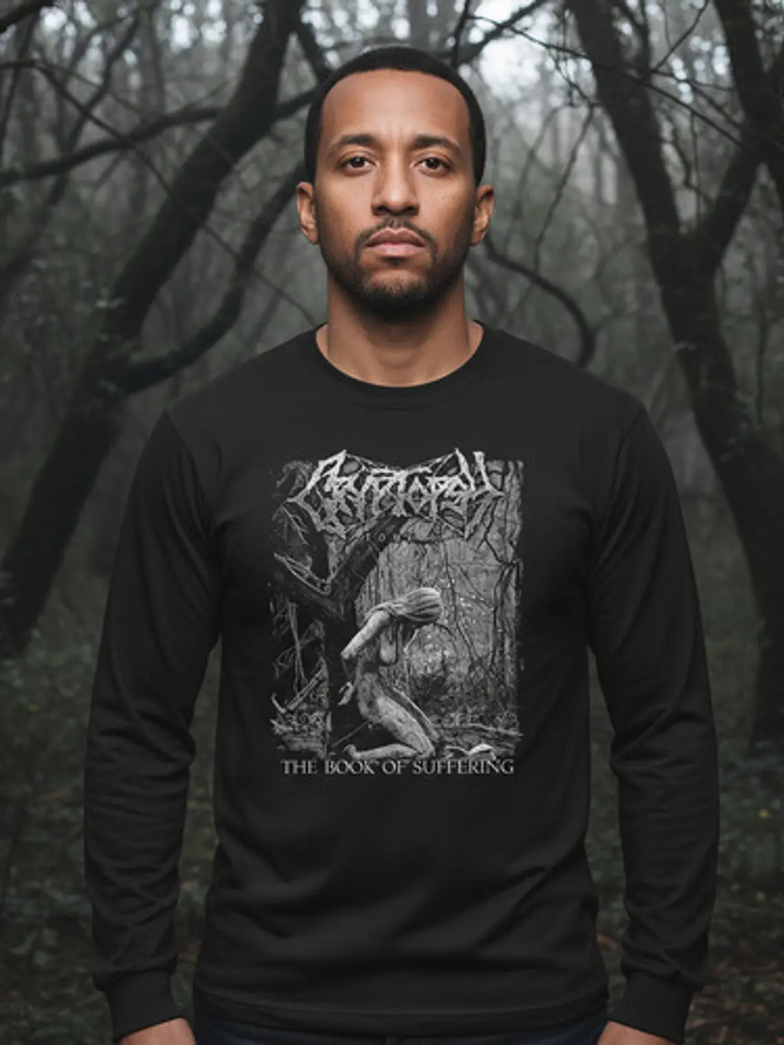 Polera Manga Larga Cryptopsy - Ver 05 - The Book Of Sufferin 1