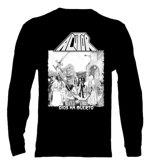 Polera Manga Larga Acutor - Ver 01 - Dios Ha Muerto