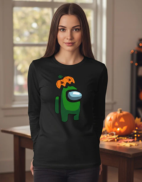 Polera Manga Larga Among Us - Ver 05 - Vale Gamess