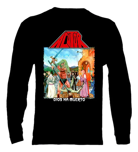 Polera Manga Larga Acutor - Ver 02 - Dios Ha Muerto