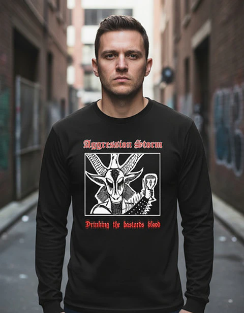Polera Manga Larga Agression Storm - Ver 02 - Drinking The B