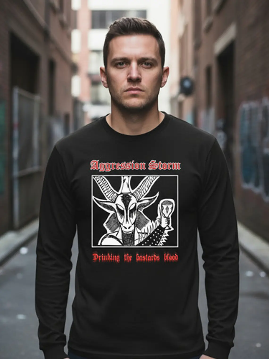 Polera Manga Larga Agression Storm - Ver 02 - Drinking The B 1