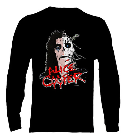 Polera Manga Larga Alice Cooper - Ver 01 - Vale Gamess