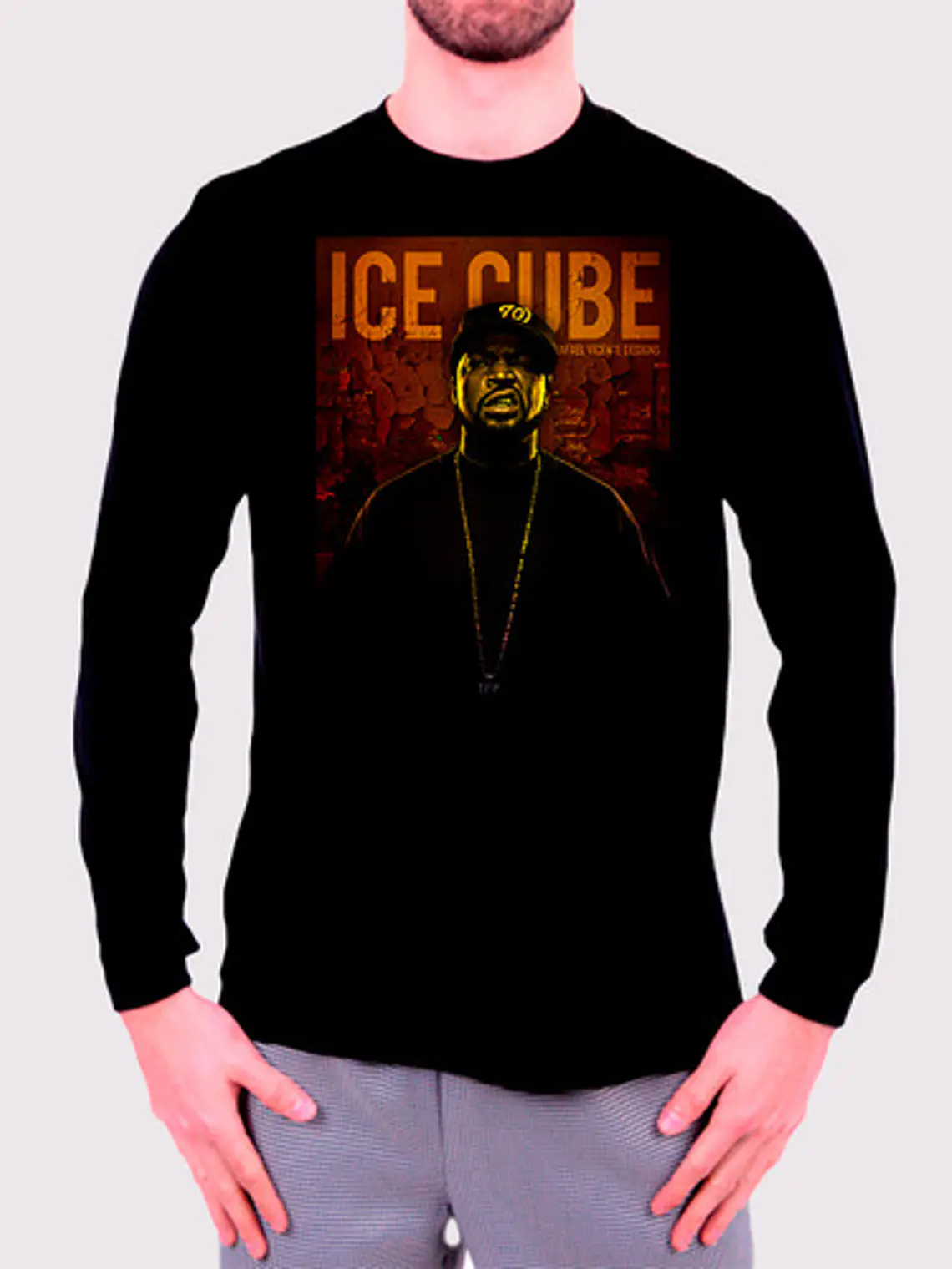 Polera Manga Larga Ice Cube - Ver 01 - Vale Gamess 4