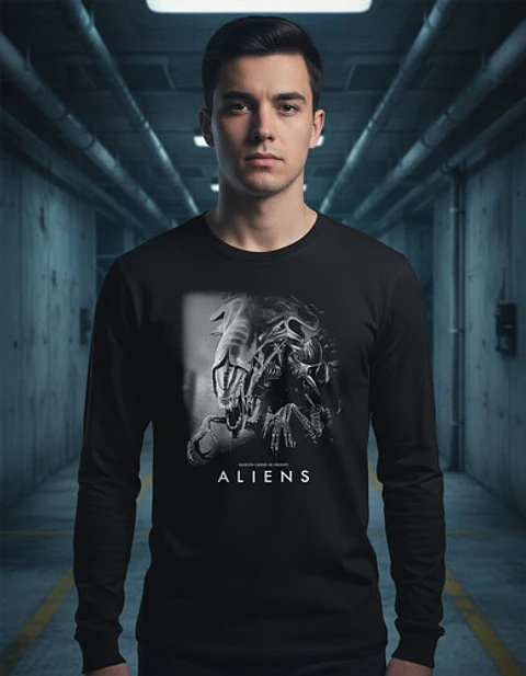 Polera Manga Larga Alien - Ver 02 - Vale Gamess