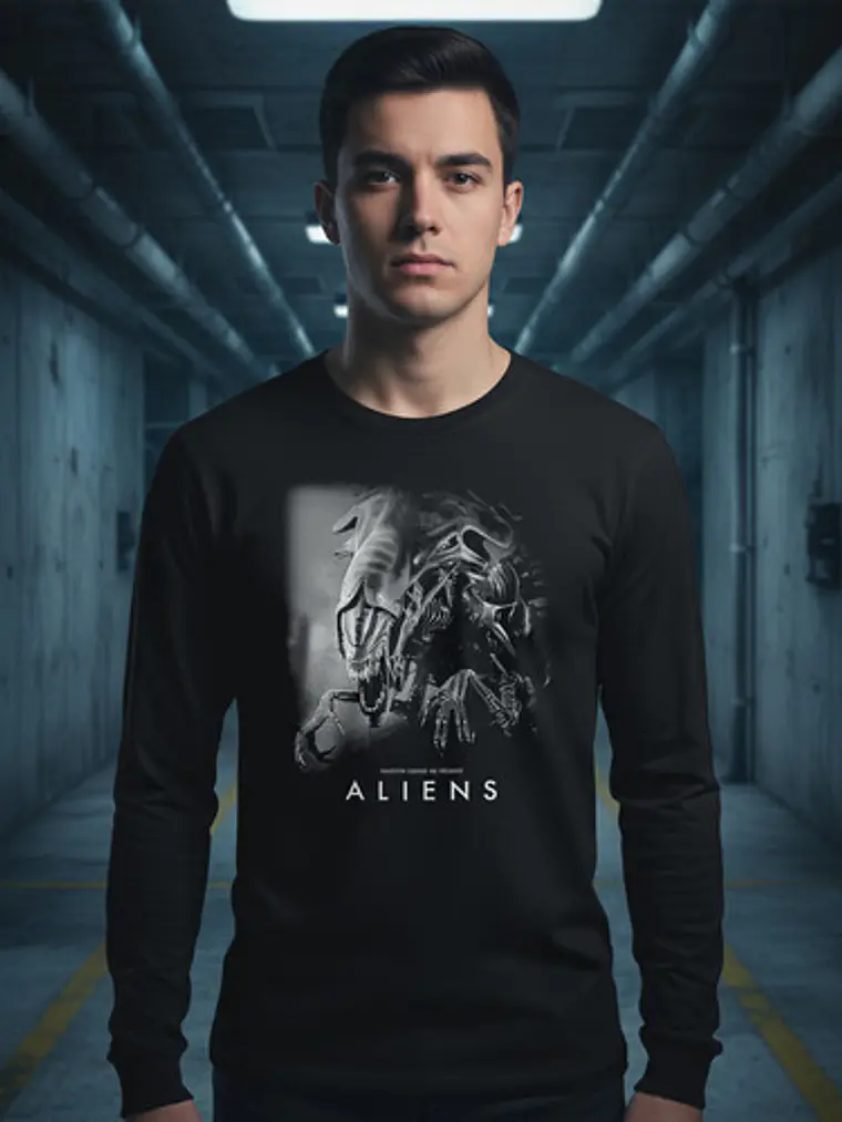 Polera Manga Larga Alien - Ver 02 - Vale Gamess 1