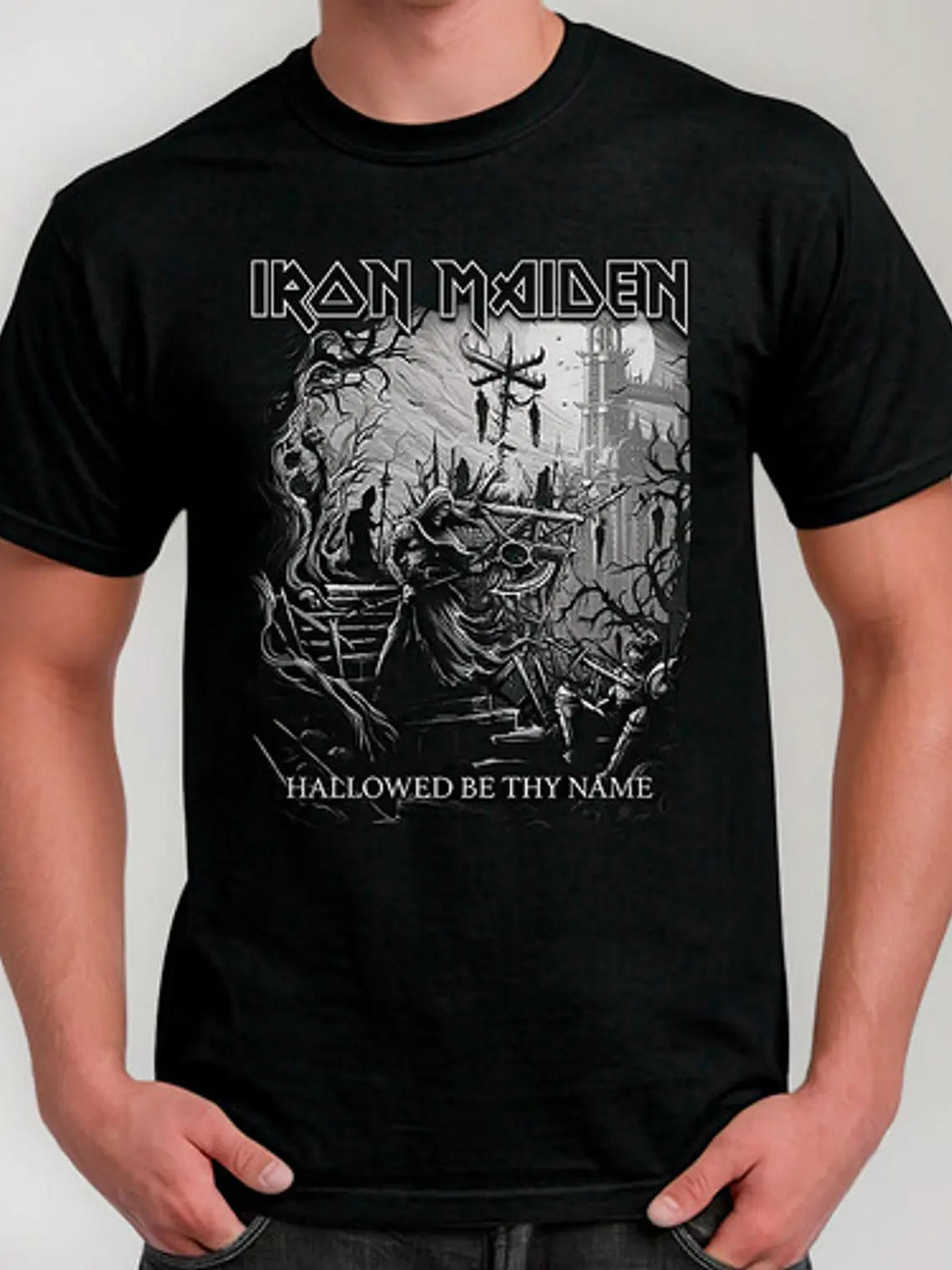 Polera Iron Maiden - Ver 161 - Hallowed Be Thy Name 1