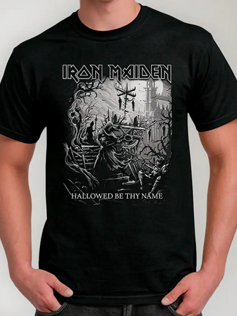 Polera Iron Maiden - Ver 161 - Hallowed Be Thy Name 1