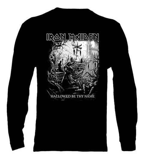 Polera Manga Larga Iron Maiden - Ver 161 - Hallowed Be Thy N