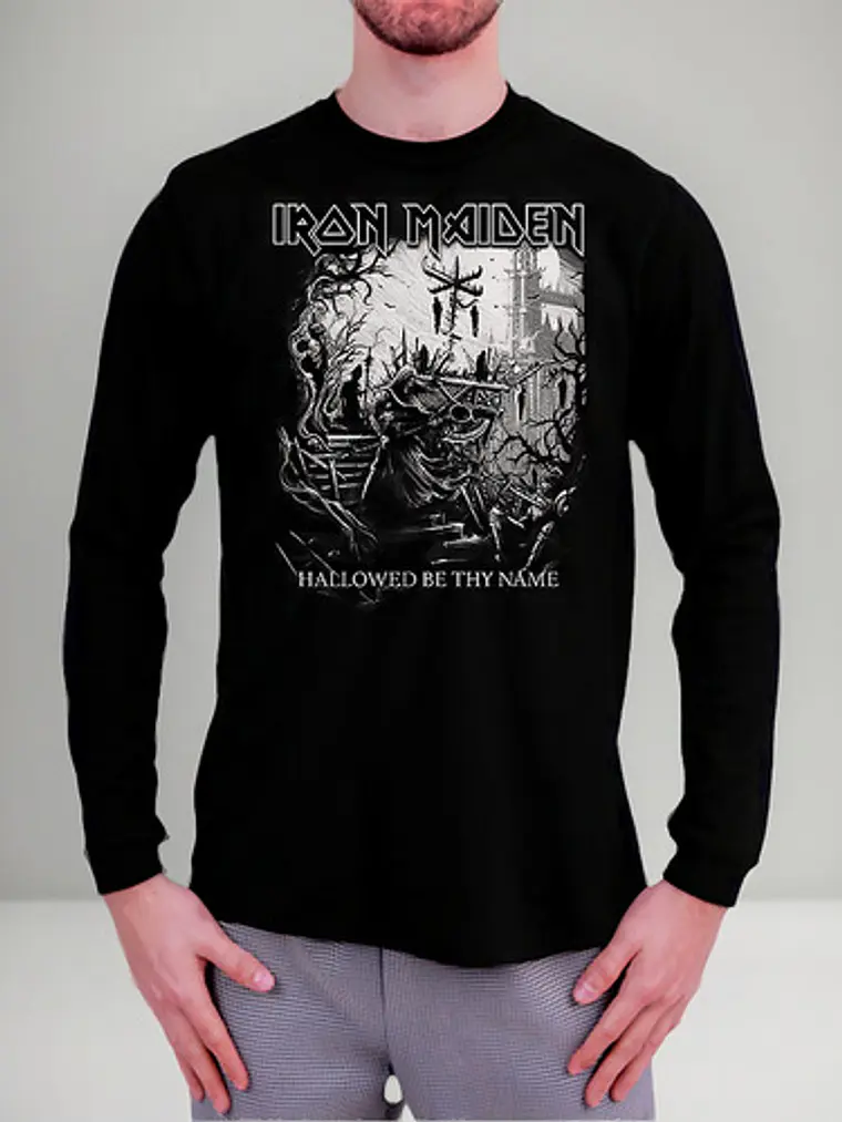 Polera Manga Larga Iron Maiden - Ver 161 - Hallowed Be Thy N 4