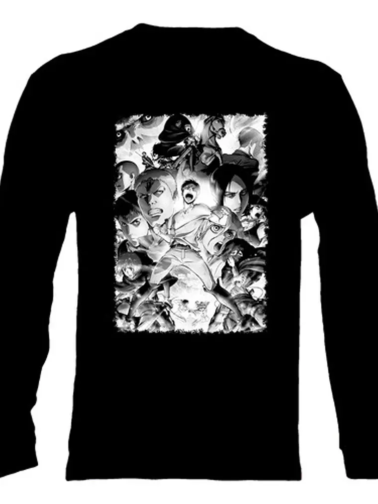 Polera Manga Larga Attack On Titan - Ver 08 - Vale Gamess 1