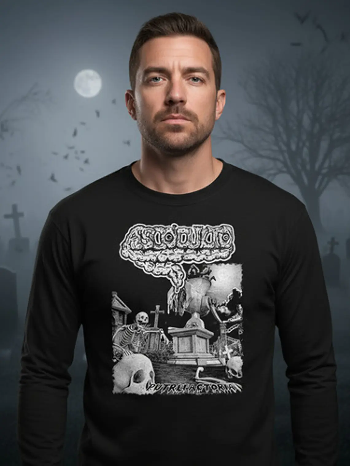 Polera Manga Larga Ascoculto - Ver 01 - Putrefactoria 1