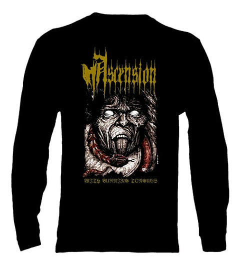 Polera Manga Larga Ascension - Ver 03 - With Burning Tongues